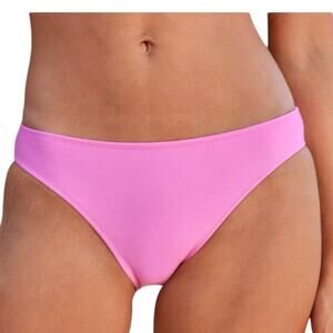 Aerie NWT Sleek Stylish Full Coverage Bold Hot Pink Shade Bikini Bottom Medium